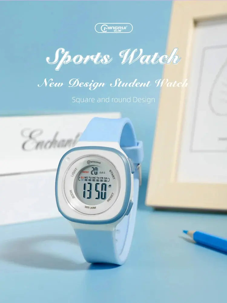 30M Waterproof Digital  Kids Watch Inspirational Watches