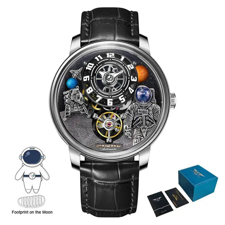 Space Series Unique Design Three-dimensional Dial Mechanical Watch - Inspirational Watches