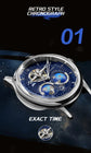Dual Earth Rotating Waterproof Pilots 1963 Flywheel Wristwatches Inspirational Watches