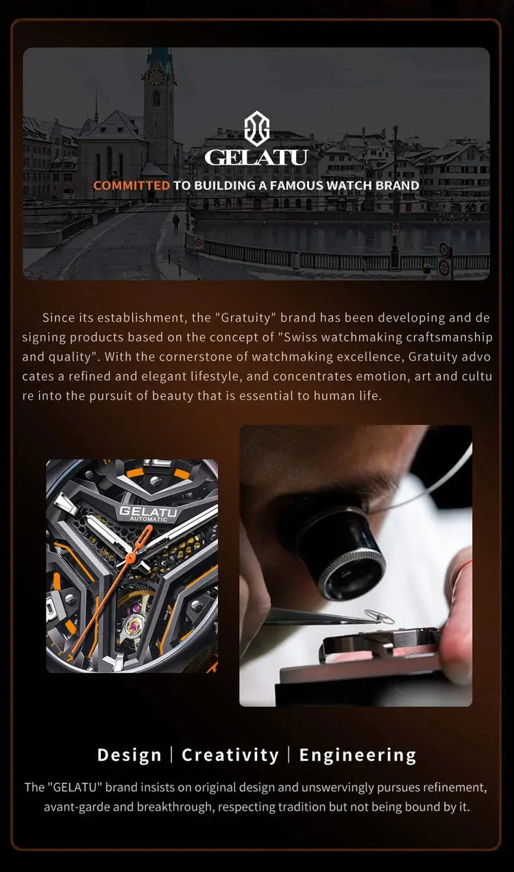 Hollow out Automatic Men&