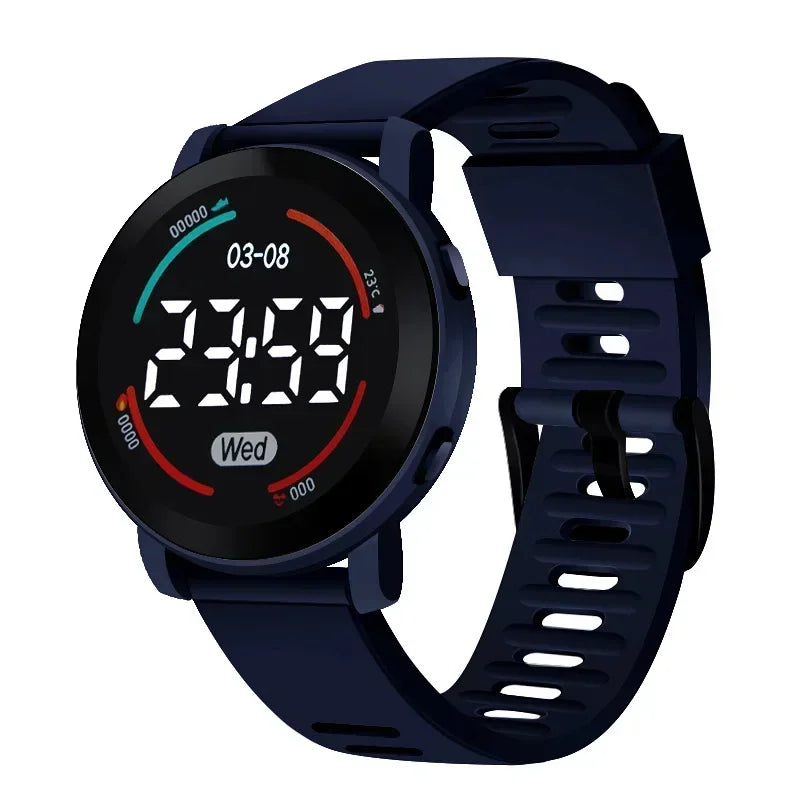 Waterproof LED Digital Luminous Kids Sports Watch Inspirational Watches