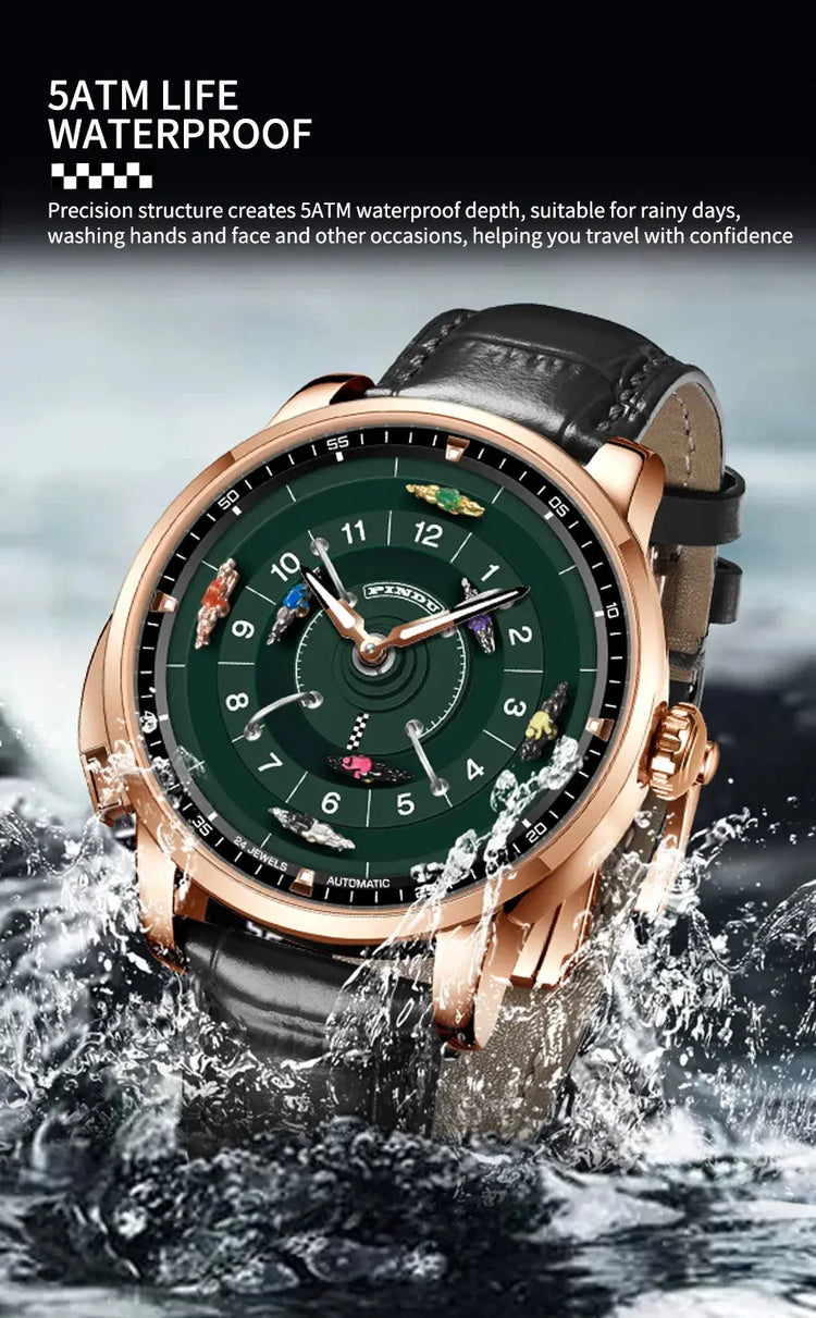 Horse Gambling Full Automatic Mechanical Inspirational Watches