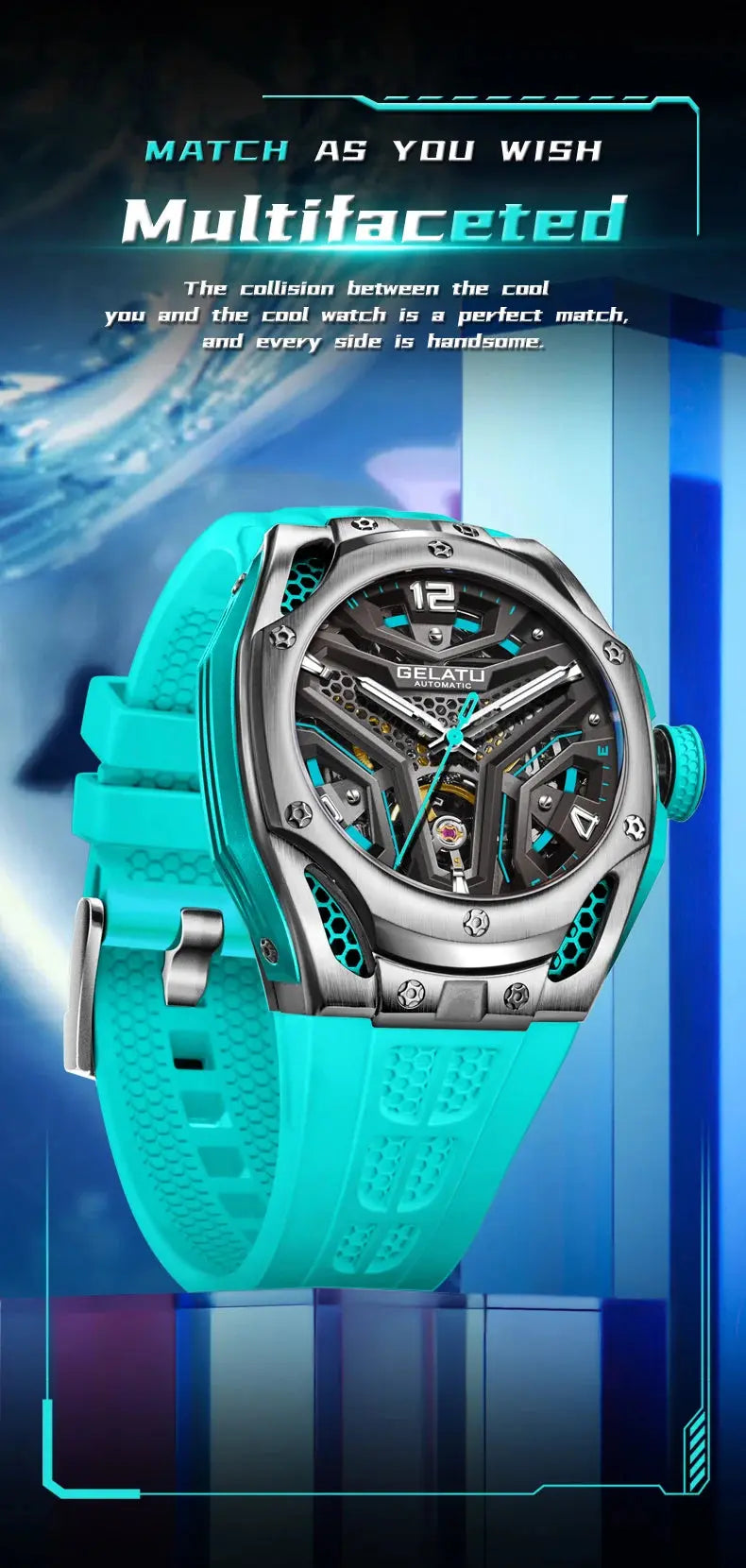 Hollow out Automatic Men&