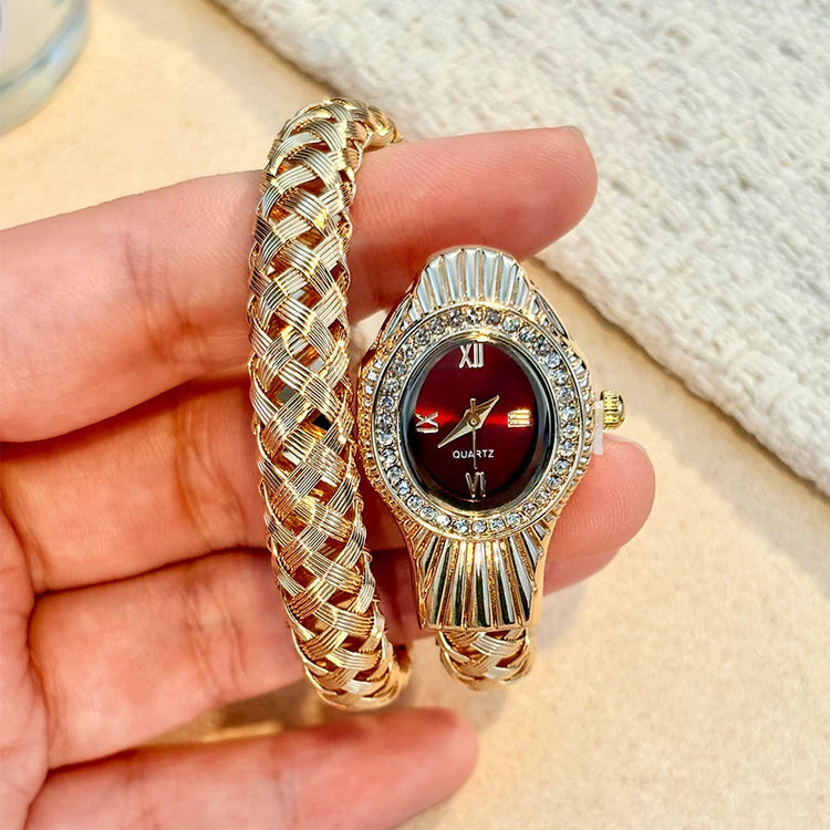 Snake Head Embellished Women&