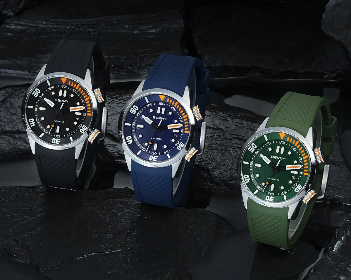 Automatic Dive Super Luminous Sapphire Swim Sport Mechanical Inspirational Watches