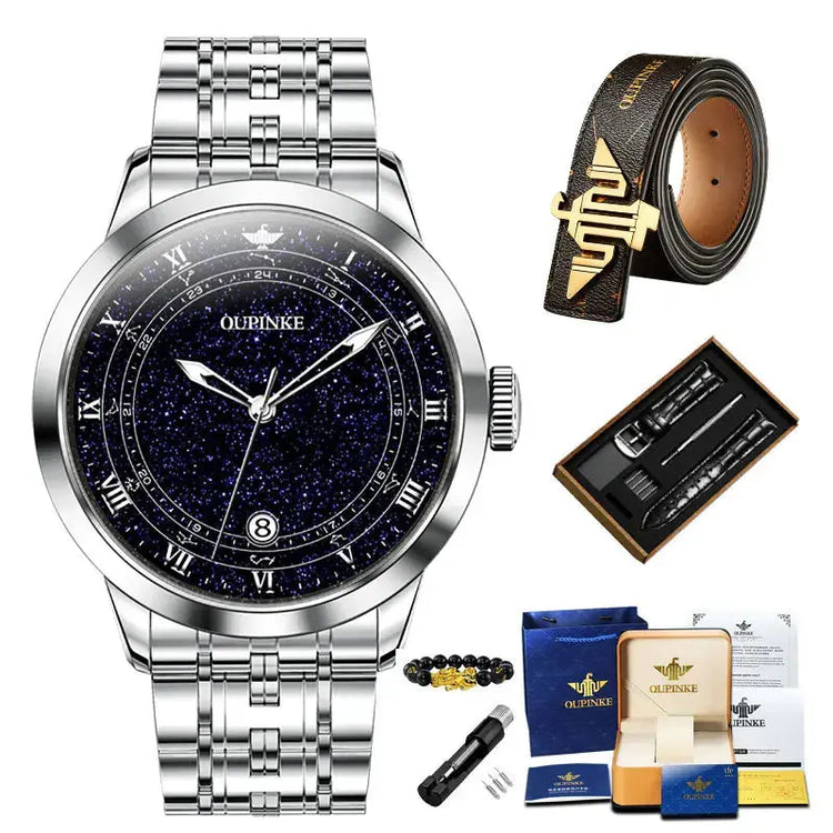 Original Automatic Watch for Men Luxury Japanese Diamond Luminous Inspirational Watches