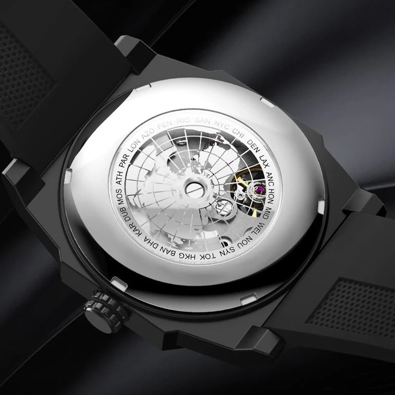 Mens Skeleton Dial Sport Mechanical Watches For Men Luxury Brand Pagani Designs Watch Waterproof Quartz Wristwatch Montre Homme Inspirational Watches