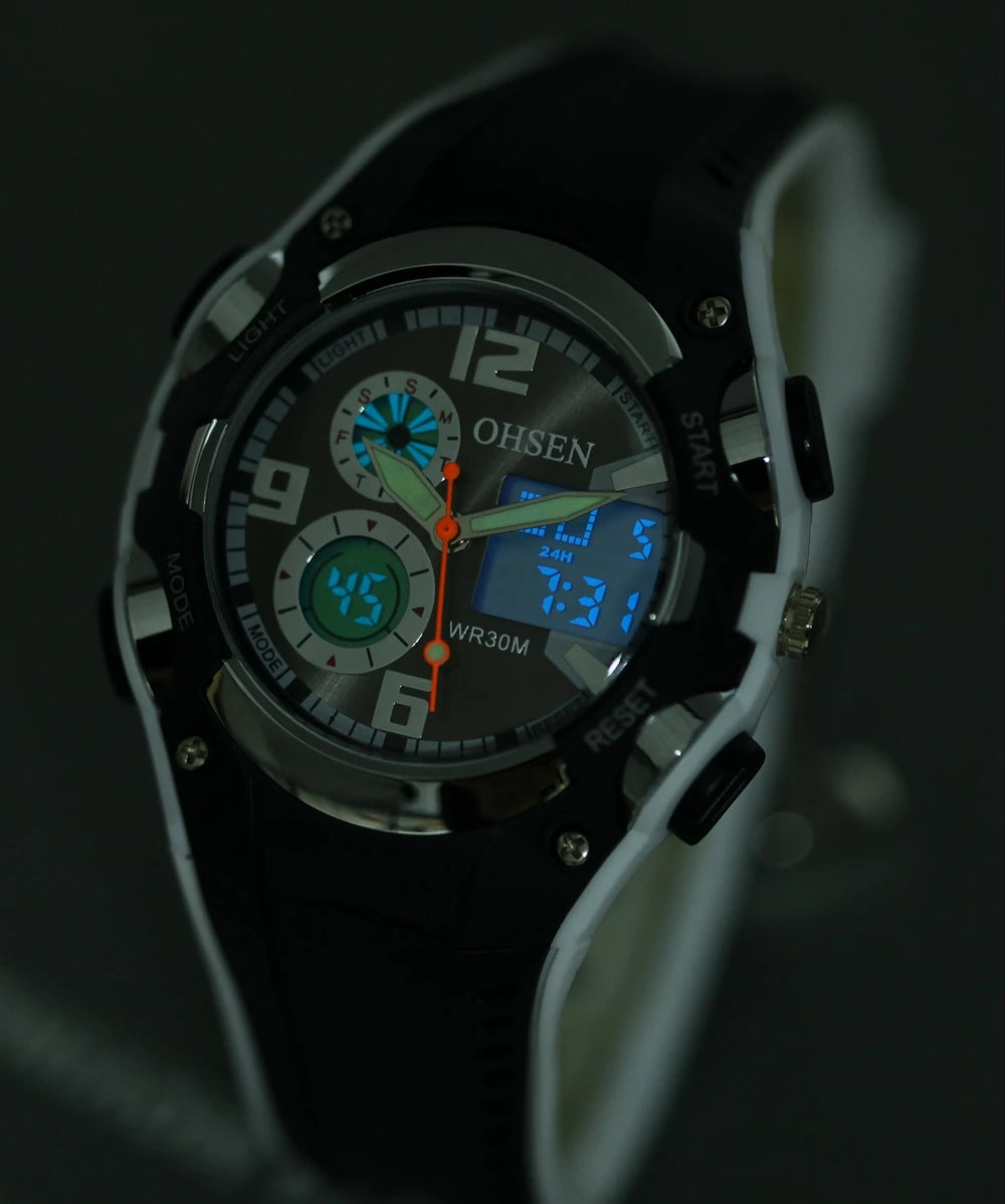 Fashion Digital LED Analog Kids Watch Inspirational Watches