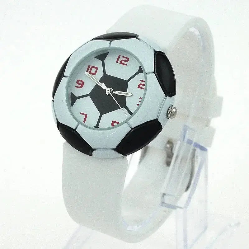 Children Football Cartoon Children Watch For Girls Rubber Kids Watches Boys Silicone Strap Analog WristWatch Inspirational Watches