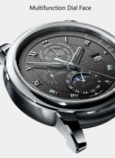 New LOBINNI Luxury Brand Seagull ST16K3-3A Automatic Mechanical Men&