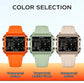 Square Dual Time Electronic Watch Waterproof Inspirational Watches