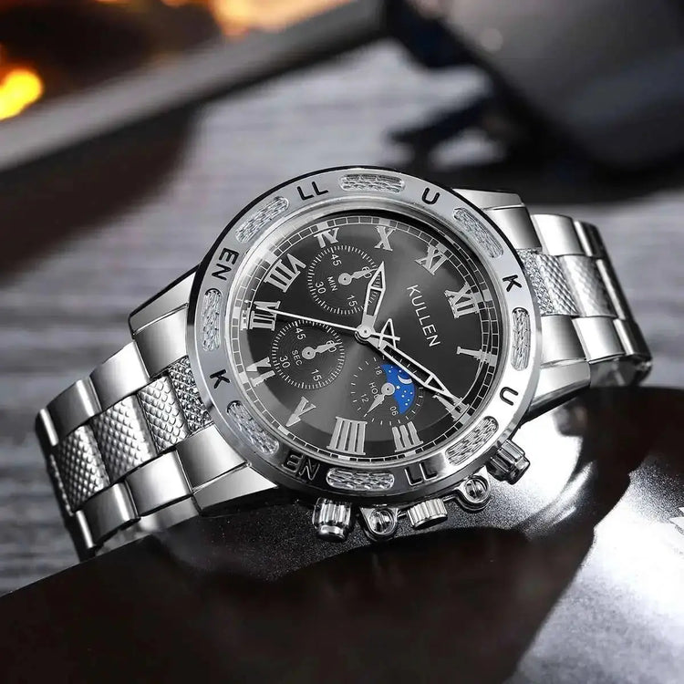 Luxury Large Dial Men Business Fashion Quartz Wristwatches - Inspirational Watches