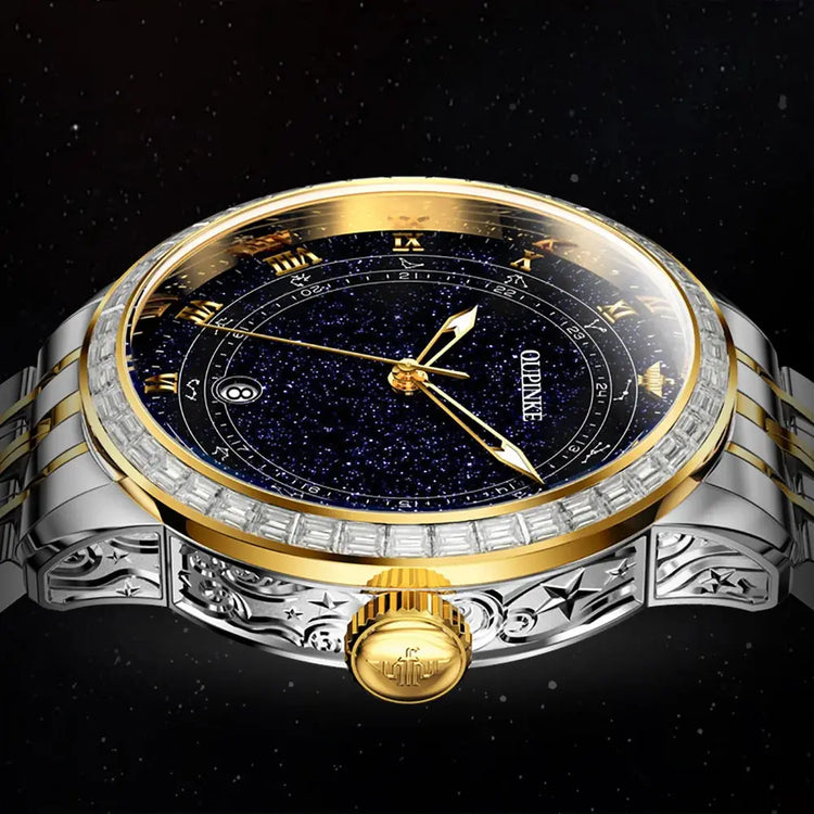 Original Automatic Watch for Men Luxury Japanese Diamond Luminous Inspirational Watches