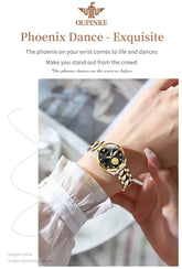 Gold Phoenix Women Luxury Swiss Certified Automatic Mechanical Watch - Inspirational Watches