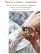 Gold Phoenix Women Luxury Swiss Certified Automatic Mechanical Watch - Inspirational Watches