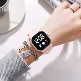 Waterproof LED Digital Kids Sport Watch Silicone Strap Inspirational Watches