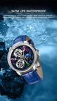 PINDU Design Starry Twelve Constellations Mechanical Watch Sapphire Waterproof Men Mechanical Wristwatches Miyata 8215 Movement Inspirational Watches