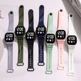 Waterproof LED Digital Kids Sport Watch Silicone Strap Inspirational Watches