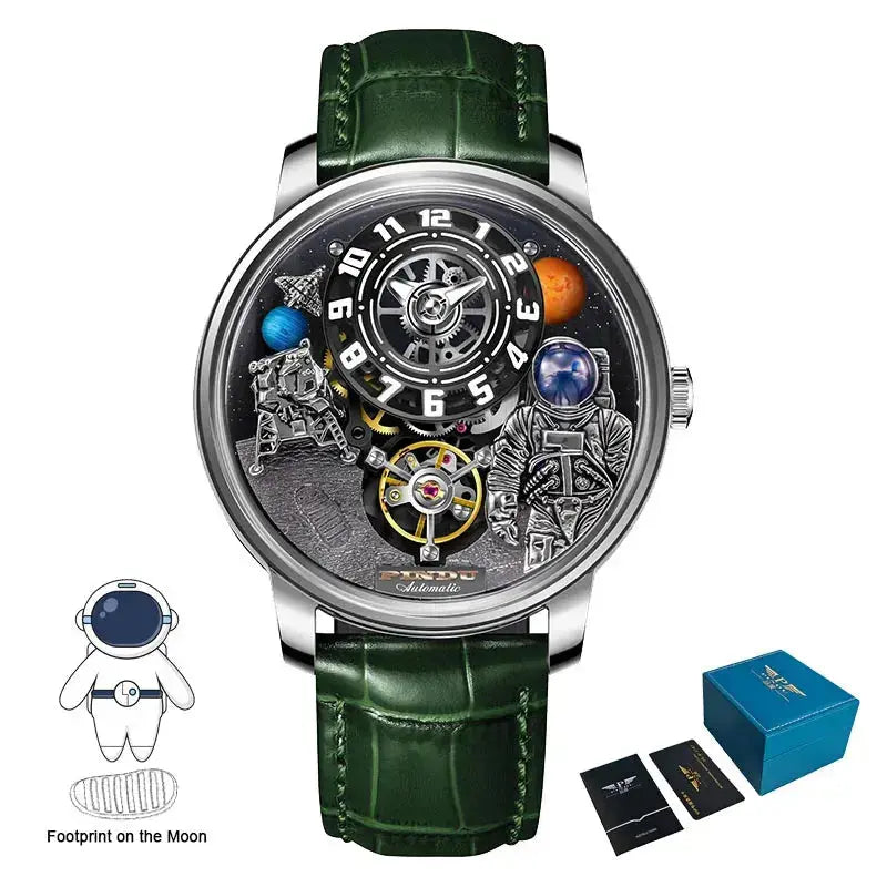 Space Series Unique Design Three-dimensional Dial Mechanical Watch - Inspirational Watches
