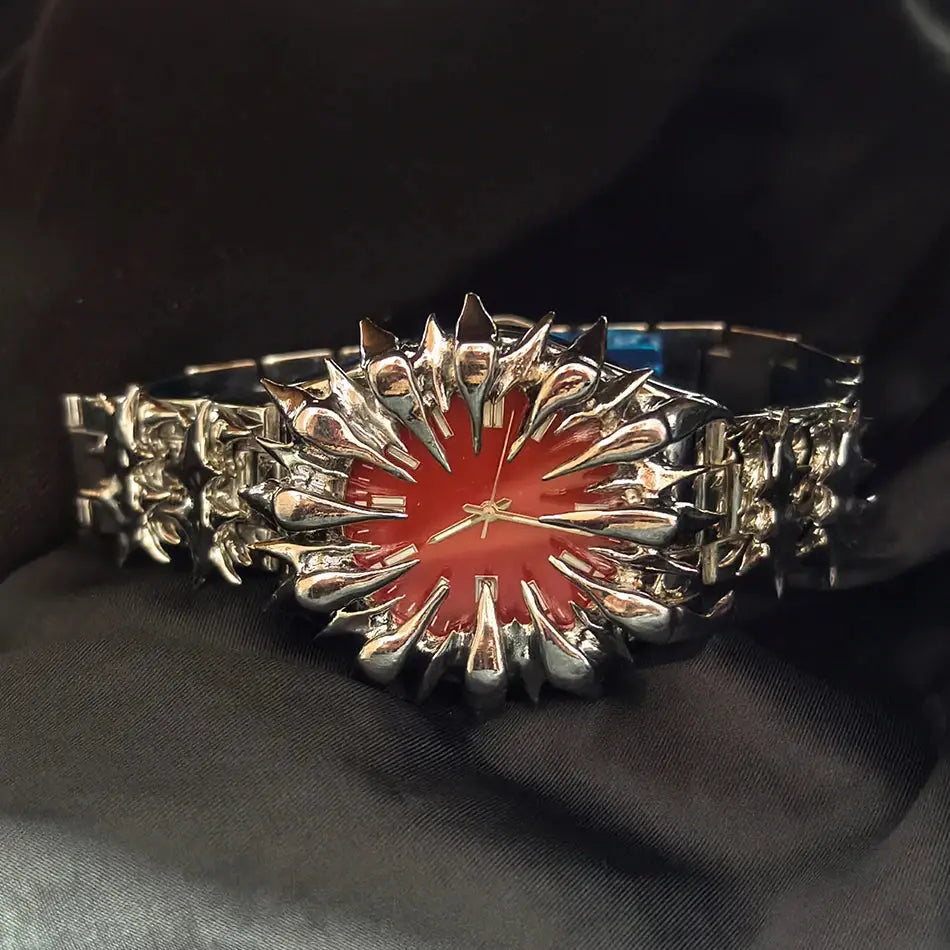 Special-shaped lightning dragon scale spike soldering watch design heavy industry trend Y2K Watches Quirky Quartz Wristwatches Inspirational Watches