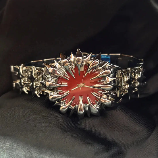 Special-shaped lightning dragon scale spike soldering watch design heavy industry trend Y2K Watches Quirky Quartz Wristwatches Inspirational Watches