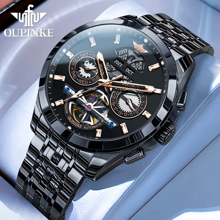 Automatic Luxury Waterproof Hollow Skeleton Watch - Inspirational Watches