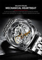Skeleton Mechanical Engraved Watch Inspirational Watches