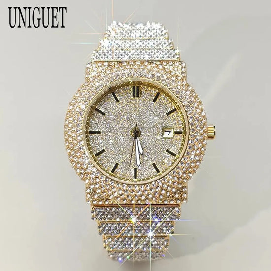 Iced Out Watch Fashion Hip Hop Full Diamond - Inspirational Watches