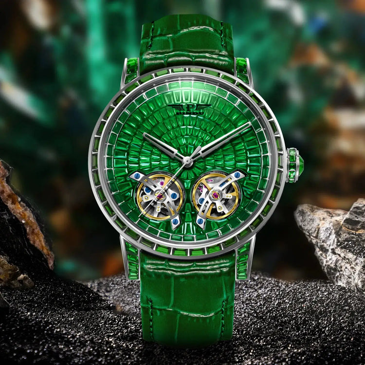 2026 PINDU Design New 46MM Diamond Mechanical Watch Men Top Luxury Double Flying Wheel Watch Sapphire Glass Waterproof Watch MEN Inspirational Watches