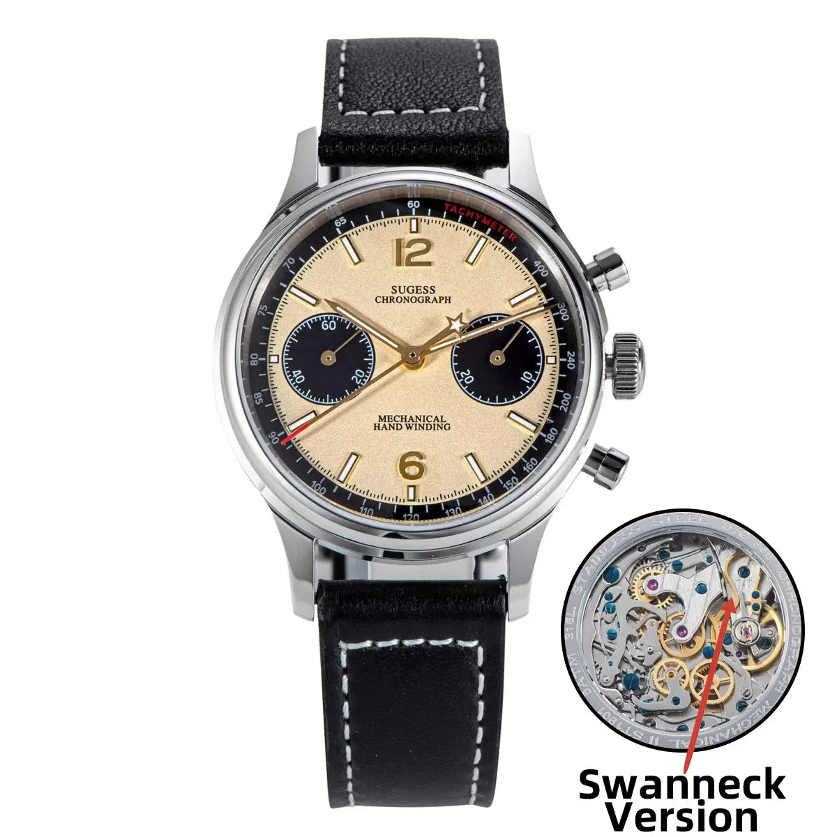 Chronograph Panda Wristwatch Air Force Sapphire Waterproof Inspirational Watches
