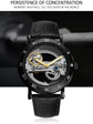 Skeleton Automatic Mechanical Wristwatch Inspirational Watches