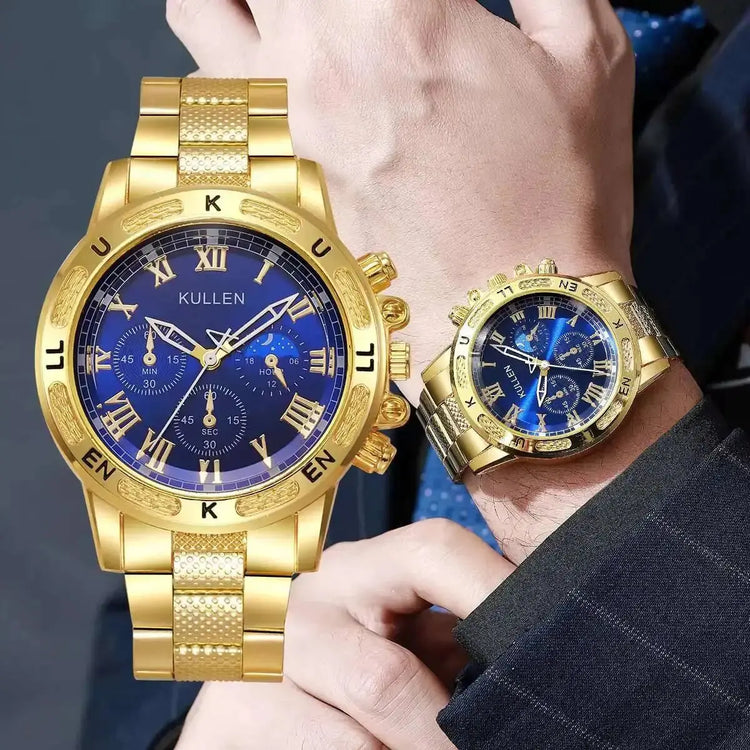 Luxury Large Dial Men Business Fashion Quartz Wristwatches - Inspirational Watches