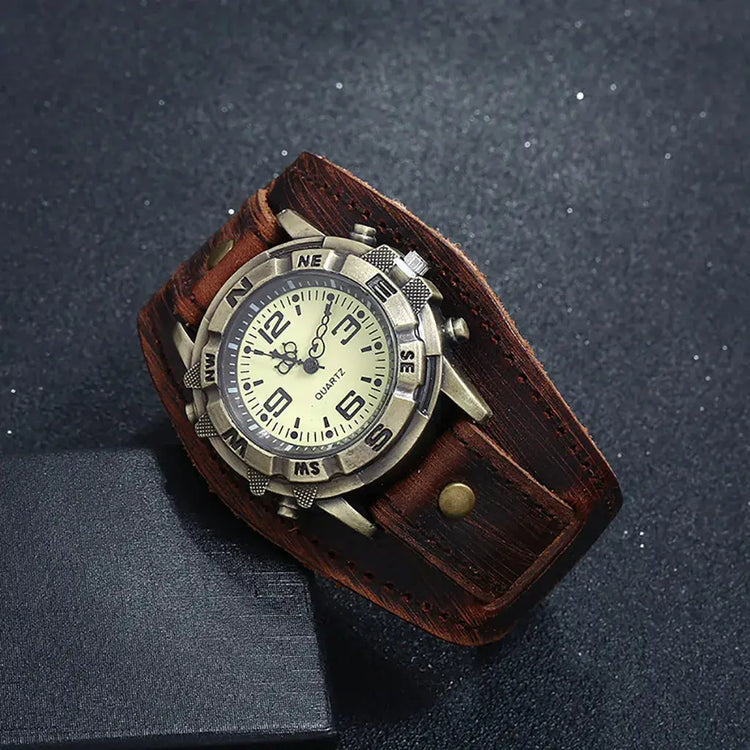 Vintage Wristwatch Fashion Pin Buckle Leather Strap - Inspirational Watches