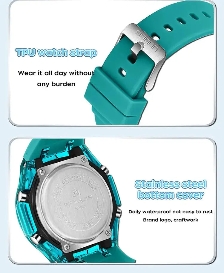 Fashion Electronic Watches Dual Display - Inspirational Watches