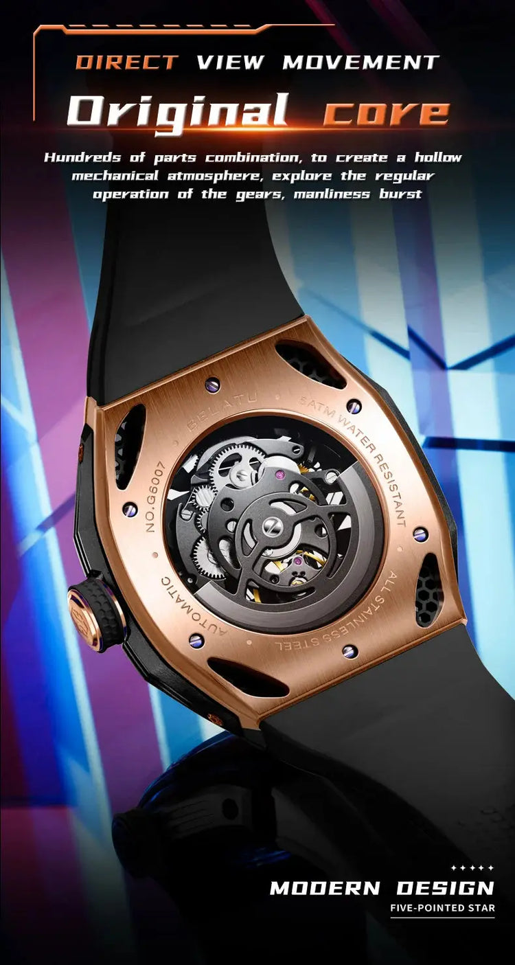Hollow out Automatic Men&