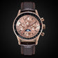 Moon phase Pilot Chronograph Mechanical Tianjin ST1908 Movement Inspirational Watches