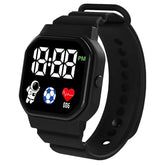 Waterproof LED Digital Kids Sport Watch Silicone Strap Inspirational Watches