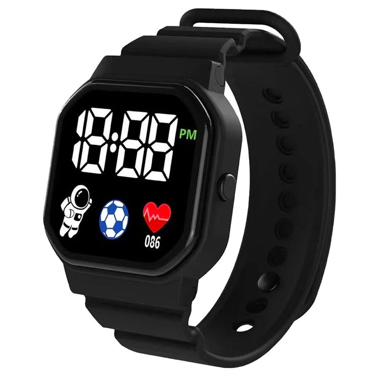 Waterproof LED Digital Kids Sport Watch Silicone Strap Inspirational Watches