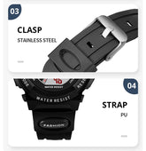 30M Waterproof Electronic Kids Sports Watch Inspirational Watches
