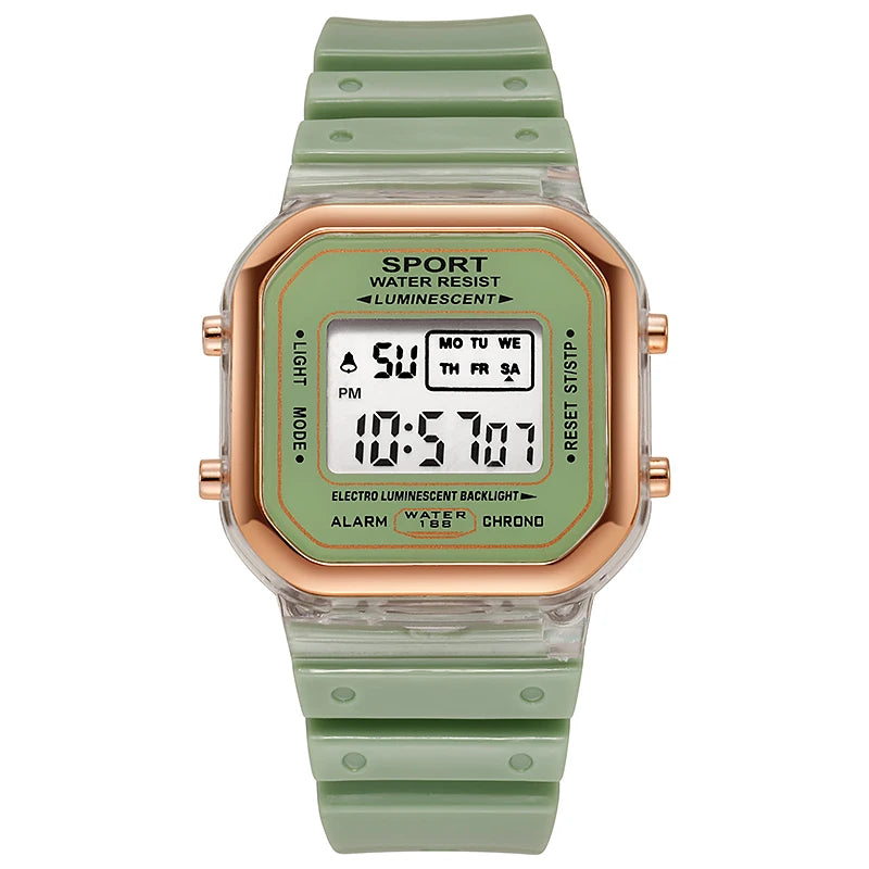 Multifunctional LED Digital Kids Sports Watch Inspirational Watches
