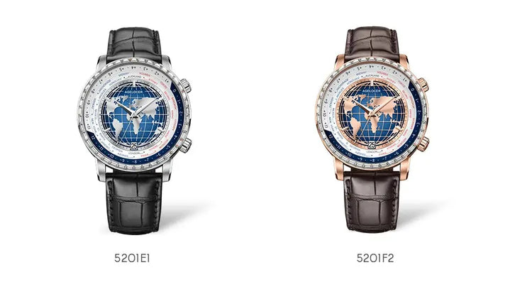 World Time Automatic Mechanical Calendar Stainless Steel Inspirational Watches
