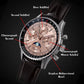 Moon phase Pilot Chronograph Mechanical Tianjin ST1908 Movement Inspirational Watches