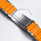 Titanium and Silicone Apple Watch Strap