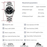 Sapphire Glass AR Coated Automatic Luminous Watch for Men Inspirational Watches
