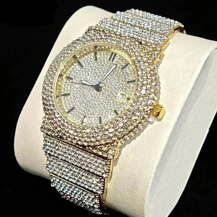 Iced Out Watch Fashion Hip Hop Full Diamond - Inspirational Watches