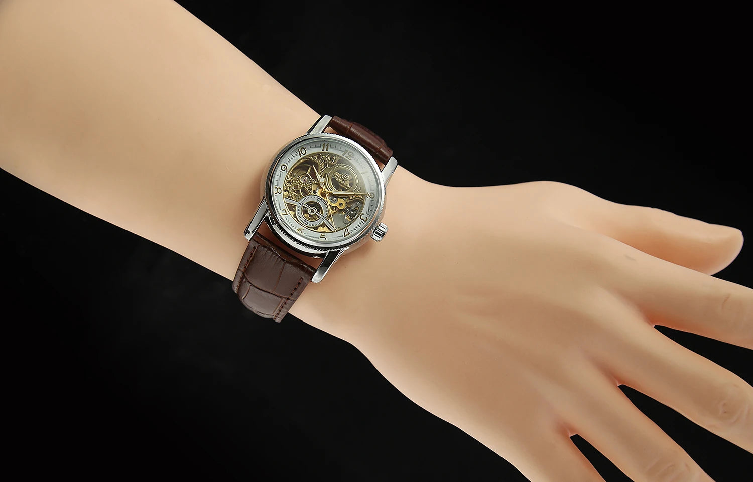 2026 Designer Luxury FORSINING Classic Mechanical Skeleton Man Watches Automatic Movement  Clock Waterproof Leather Wristwatch Inspirational Watches