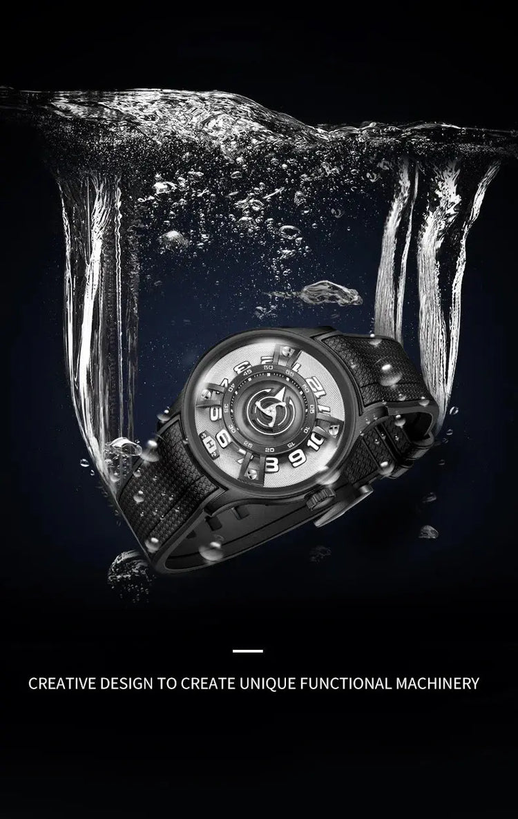 Curvature Engine Star Ship Automatic Super Luminous Blue Nightlight Automatic Inspirational Watches