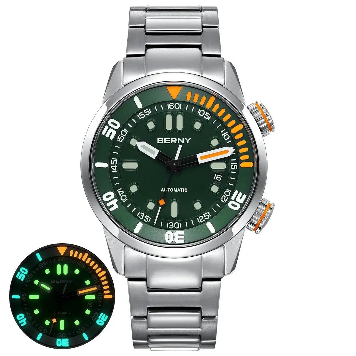 Automatic Dive Super Luminous Sapphire Swim Sport Mechanical Inspirational Watches