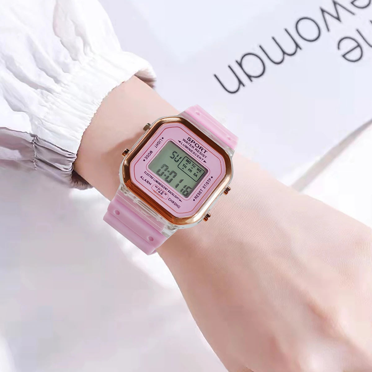 Multifunctional LED Digital Kids Sports Watch Inspirational Watches