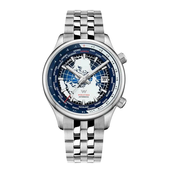 World Time Original Automatic Mechanical High Quality Sapphire Inspirational Watches